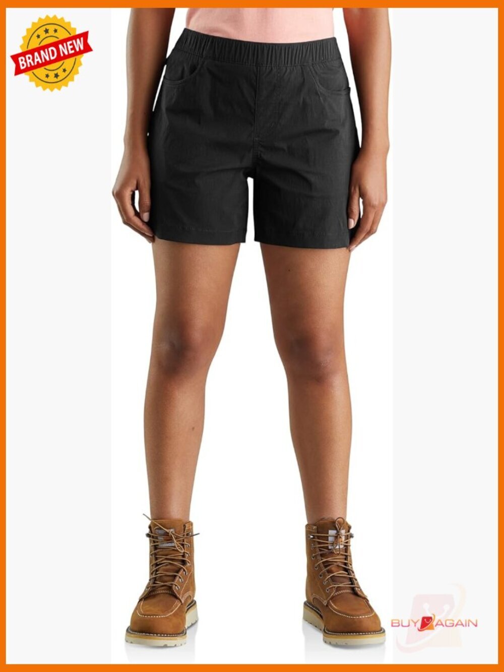 Relaxed Fit Ripstop 5 Pocket Work Shorts with Stretch